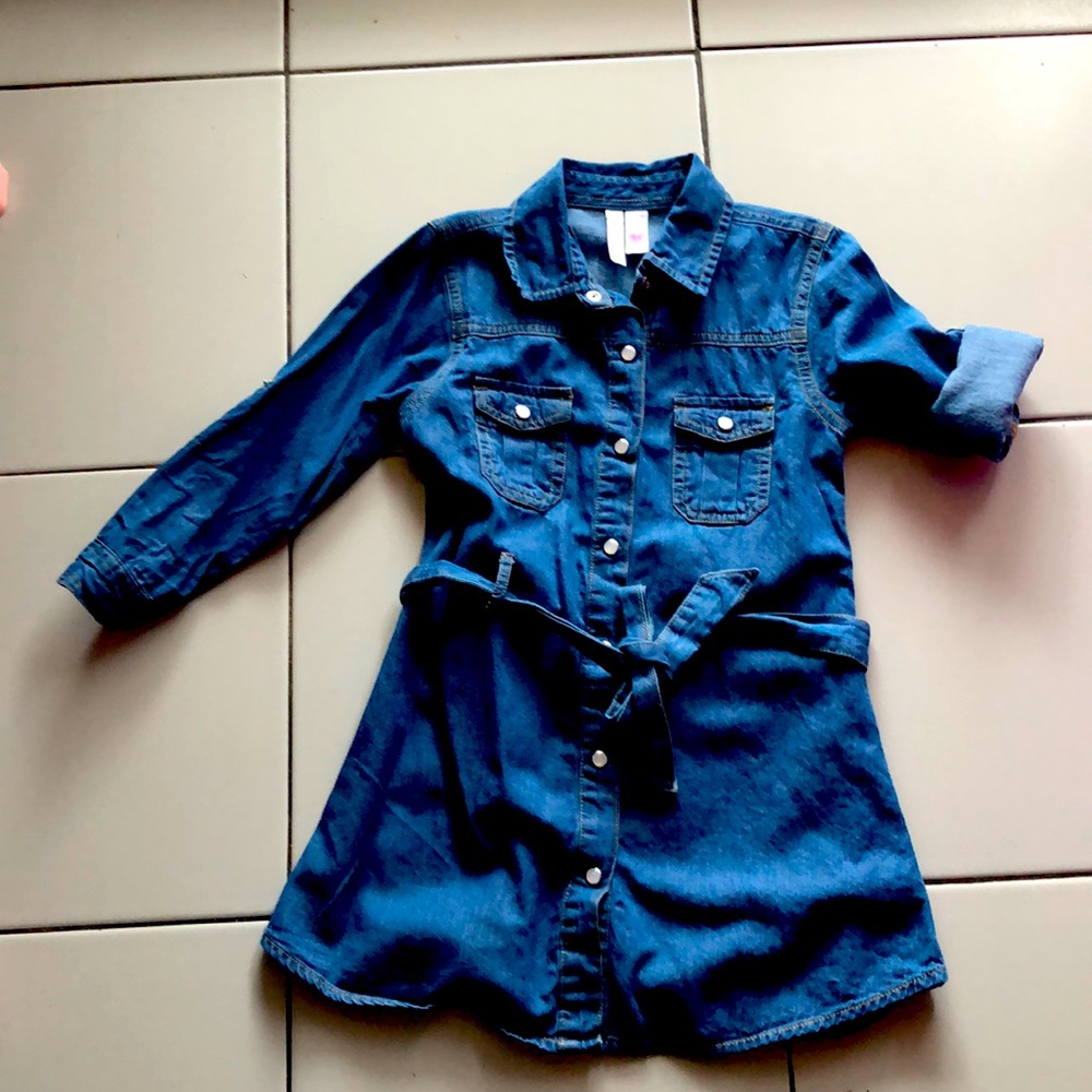 Jean dress for little girls size 6X